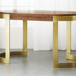 Octavia Oval Desk | CB2 - Baby And Kids