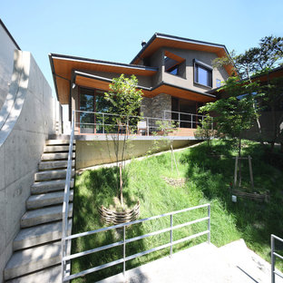 神戸のモダンスタイルのおしゃれなテラス・中庭の写真