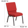 Red Fabric Church Chair