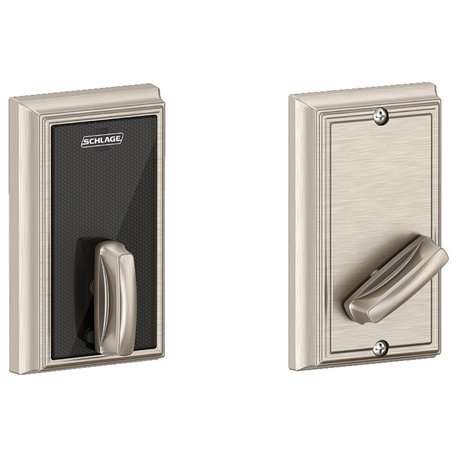 Schlage BE467-ADD Addison Keyless Deadbolt - Satin Nickel