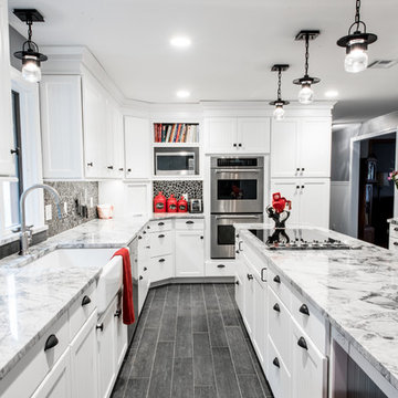 Elegant White Kitchen Remodel