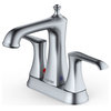 Karran 2-Hole 2-Handle Bathroom Faucet With Pop-Up Drain, Stainless Steel