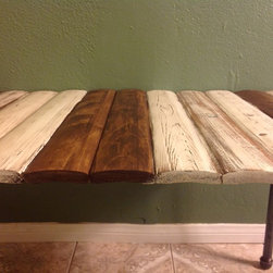 Reclaimed Wood Spool Modern Rustic Coffee Table - Coffee Tables