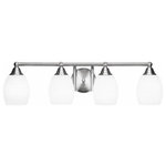 Toltec Lighting - Toltec Lighting 3424-BN-4021 Paramount - Four Light Bath Bar - Warranty: 1 Year Assembly Required: Yes Shade Included: YesParamount Four Light Bath Bar Brushed Nickel *UL Approved: YES *Energy Star Qualified: n/a *ADA Certified: n/a *Number of Lights: Lamp: 4-*Wattage:100w Medium Base bulb(s) *Bulb Included:No *Bulb Type:Medium Base *Finish Type:Brushed Nickel