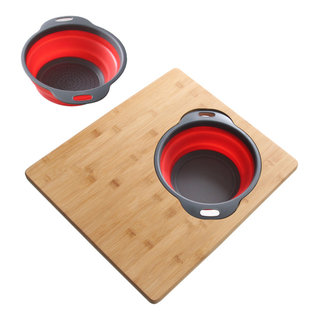 [ Heim Concept ] Premium Organic Bamboo Extra Large Cutting Board and Serving Tray