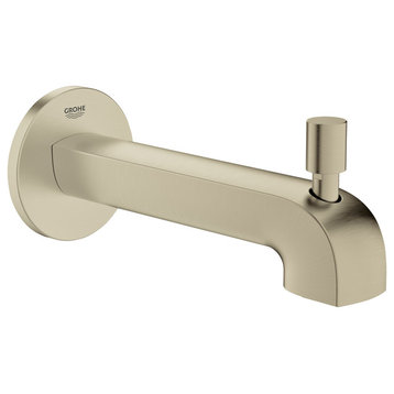 Grohe 26 637 Defined 6-7/8" Integrated Diverter Tub Spout - Brushed Nickel