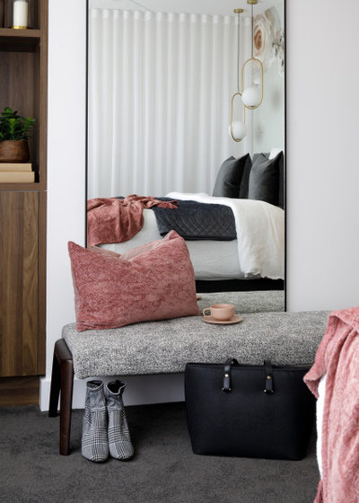Midcentury Bedroom by Meraki Home Design