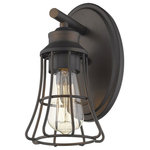 Acclaim Lighting - Acclaim Lighting IN41280ORB Piers 1-Light Sconce - Piers features metal framework reminiscent of thePiers 1-Light Sconce Oil-Rubbed BronzeUL: Suitable for damp locations Energy Star Qualified: YES ADA Certified: n/a  *Number of Lights: Lamp: 1-*Wattage:60w Medium Base bulb(s) *Bulb Included:No *Bulb Type:Medium Base *Finish Type:Oil-Rubbed Bronze