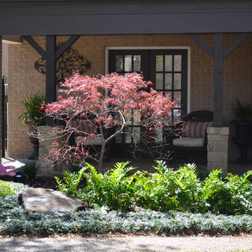 Shady front yard landscaping