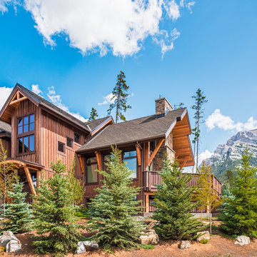 Side Yard With Rock Features & Trees