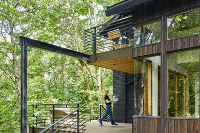Inspiration for a modern home design remodel in Seattle