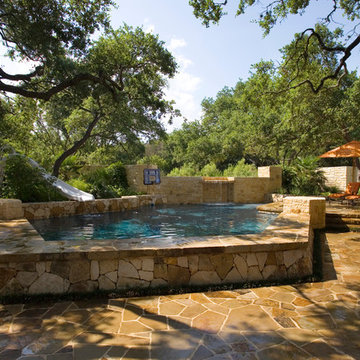 Pool With Basketball Goal