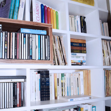Création d'un bureau-bibliothèque sur-mesure • Houilles 78