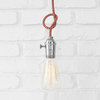 The Leonard Lamp, Cord: Red/Putty, Pendant, With Plug