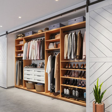 Farmhouse Reach-In Closet