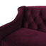 Ken Velvet Tufted Sofa, Burgundy