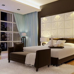 Leather Tile Panels from Royal Stone and Tile in Los Angeles - Home Decor