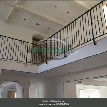 Interior Railings Custom Made by Isaac's Ironworks