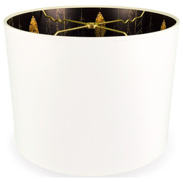 Royal Designs Modern Trendy Decorative 2-Sided Silhouette Hardback Lampshade, Fe