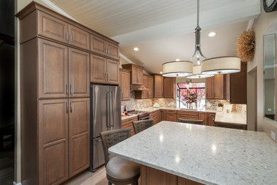 Inspiration for a transitional kitchen remodel in Other