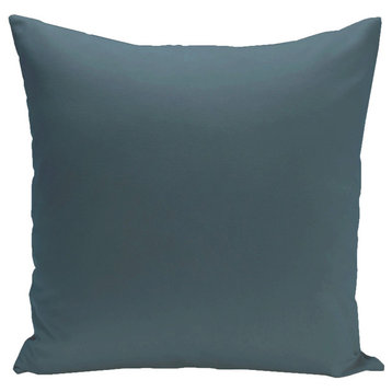 Solid Color Decorative Pillow, Morrocan Blue, 20"x20"