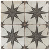 Kings Star Ceramic Floor and Wall Tile, Nero