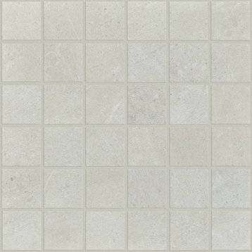 Shaw CS97Q Oasis - 13" x 13" Square Mosaic Floor and Wall Tile - - Bone