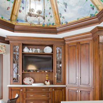 Traditional Mahogany Kitchen in NJ.
