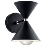 Kichler Lighting - Kordan Wall Bracket, Matte Black - Kordan's finish and form are inspired by a cocktail shaker in a sleek matte black finish. Mix it up how you like with wires that can be adjusted during installation: in perfect linear synch  in a pattern or in random heights.�&nbsp