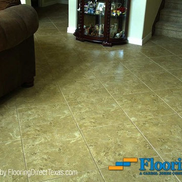 Living Room Where Tile Was Added, Pre-Existing Hall Tile