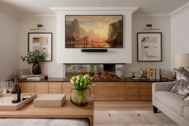 Design ideas for a traditional living room in Other.