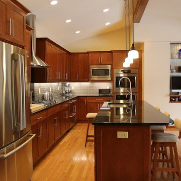 Absolute Black Granite kitchen