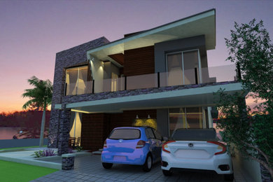 Inspiration for a modern exterior home remodel in Toronto