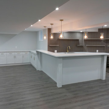 Basement With Custom Built Bar-Ajax