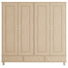 Colorado 71, 4-Door Wardrobe Cabinet, Natural Oak Finish