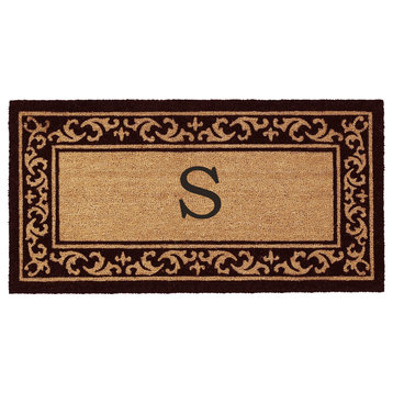 Kendall Monogram Doormat, 24"x48", S