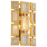 Corbett Lighting - Corbett Lighting - 223-11 - Motif 1 Light Wall Sconce - Location Rating : DRYListing Certifications : ULBody Frame Finish/color : Gold Leaf W Polished Stainless