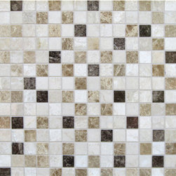 Polished Marble and Travertine Mix - Ready to Finish Tile Palettes - Tile