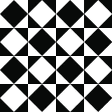 Ronda 12in.x 12in. Ceramic Tile for Wall in Black/ White (8.7 sq. ft./case)
