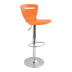 H2 Bar Stool - ORANGE - Bar Stools And Counter Stools