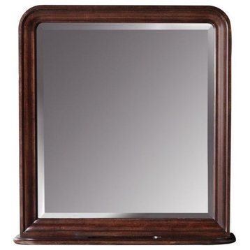 Universal Furniture Reprise Vertical Storage Mirror in Rustic Cherry