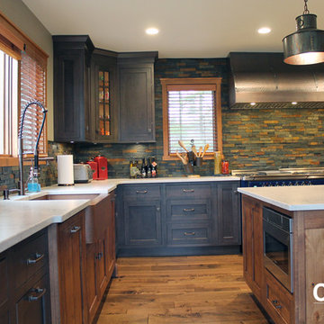 Rustic Maple and Alder Kitchen