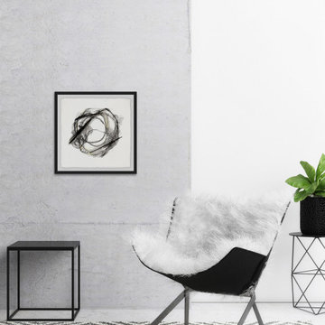 "Bumble Bee Flight III" Framed Painting Print