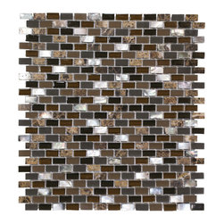 Shell Glass Coffee - Mosaic Tile