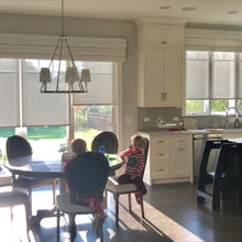 Roller shades with valance