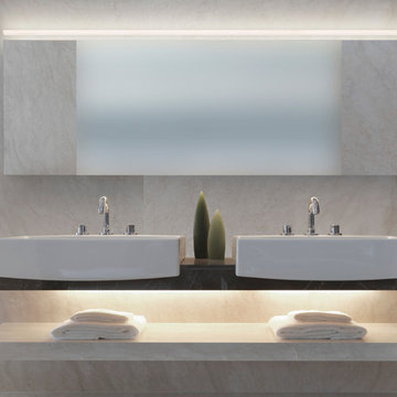 Stiletto Lungo LED Wall Bar in Bathroom