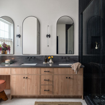 Moody Organic-Modern Primary Bathroom