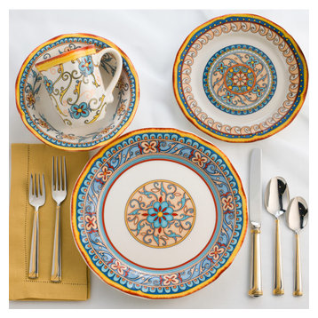 Euro Ceramica Duomo 16-Piece Dinnerware Set