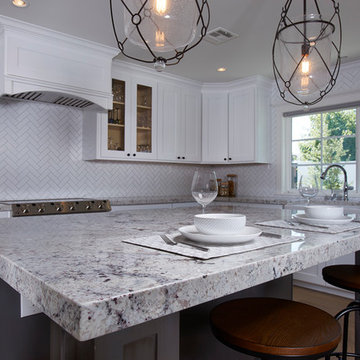 White Springs Granite Kitchen Island Countertop