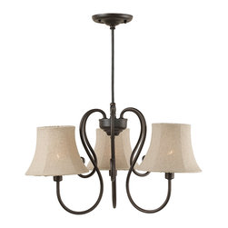 Royce Lighting - Wrought Iron 3 Light Outdoor Chandelier Oil Rubbed Bronze By Royce Lighting - Chandeliers
